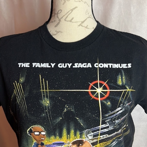 Vintage Y2K Family Guy Star Wars Shirt Darkside XS - Picture 3 of 4